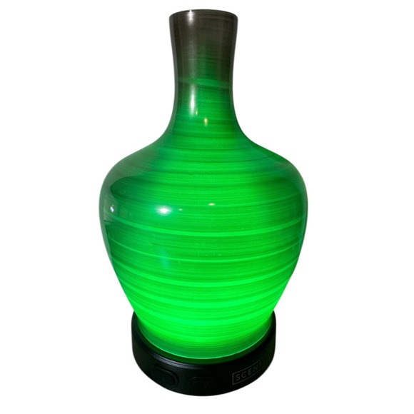 Scentsy Set Teardrop Pedestal Diffuser Base & Evolve Shade Smoke Color Changing - Picture 6 of 7